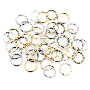 Mixed color 1mm iron jump rings for DIY jewelry making in gold silver and bronze finish