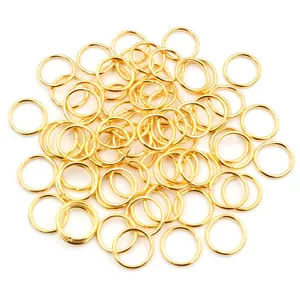 200pcs 1mm thick gold plated iron jump rings for DIY jewelry making accessories