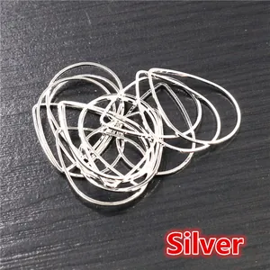 Colgantes de gota y formas geométricas en plata para creación de pendientes DIY
