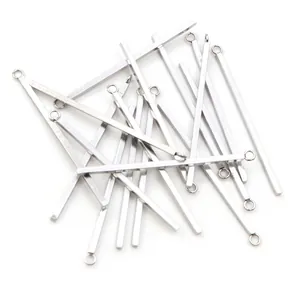 Pack de barras de conexión de acero inoxidable para creación de joyas y pendientes DIY