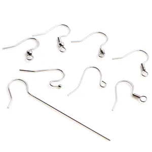 Ganci per orecchini in acciaio inossidabile lucido e set di accessori per gioielli DIY