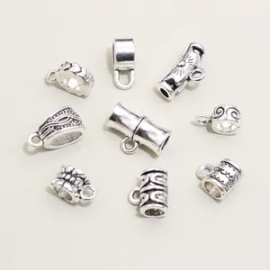 Connettori per Perle con Gancio in Lega Argento Antico Motivo Vintage per Creazione di Gioielli Fai da Te Collana Bracciale