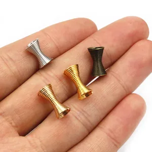 Metall-Spiralperlen für DIY-Schmuck in Silber, Gold, Bronze und Roségold-Finish
