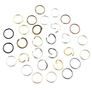 Großpackung offene Biegeringe aus Eisen in verschiedenen Farben für DIY-Schmuck