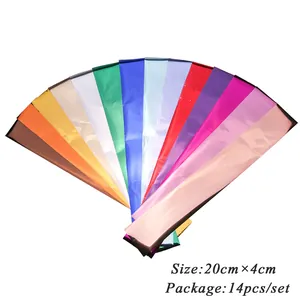 Set de 14 pegatinas láser metálicas para nail art en varios colores para manicura DIY