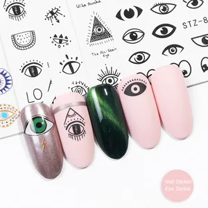 Autocollants d'Art d'Ongle Bohème Oeil Maléfique Décalcomanies d'Ongles Mystiques Manucure DIY Décoration Pour Femmes Filles Accessoires Salon Ongles