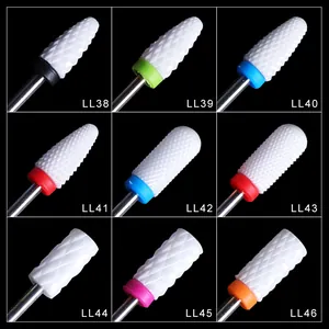 Keramische nagelboorset met 9 vormen en grits voor professionele manicures
