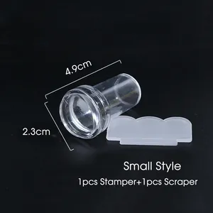 Nagelstempel aus Silikon mit Schaber-Set für professionelle Maniküre-Designs
