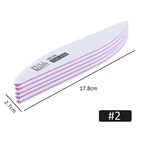Lot de limes à ongles double face grain 100/180 avec noyau rose et surface abrasive