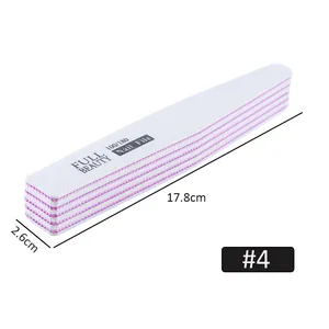 Détail de limes à ongles 100/180 montrant l'épaisseur et la texture multicouche