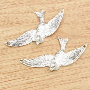Silber Adler Vogel Anhänger Verbindungsstück für DIY Halsketten und Schmuckdesign