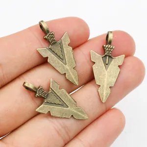 Vintage Legierung Pfeil Anhänger Bronze Stamm Geometrische Charms Für DIY Halskette Armband Schmuckherstellung Zubehör Handwerk