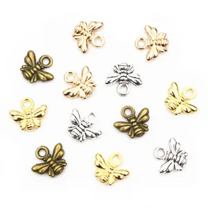 Bienen-Anhänger aus Legierung in Gold Silber und Bronze für DIY Schmuckherstellung