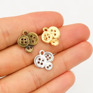 Vintage Zinklegering Knoop Bedeltjes Voor DIY Sieraden Maken Ketting Armband Handgemaakte Metalen Hangers Goud Zilver Brons