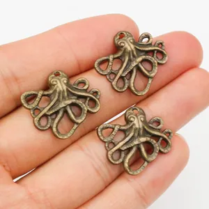 Vintage Zinklegierung Oktopus Sneaker Form Anhänger Für DIY Halskette Armband Herstellung Basteln Schmuck Zubehör Nur Anhänger