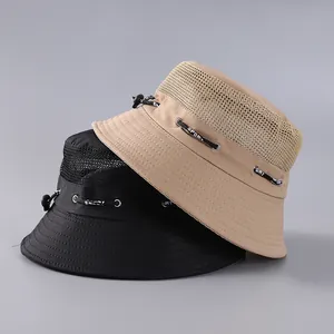 Unisex Καπέλο Bucket Εξωτερικού Χώρου με Δίχτυ Αναπνεύσιμο Πολυεστέρας Προστασία από τον Ήλιο Καπέλο Ψαρά για Πεζοπορία Ψάρεμα Καθημερινό Καλοκαιρινό Καπέλο