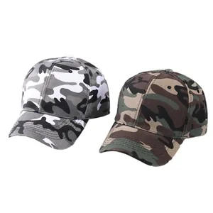 Classic camouflage baseball caps set in grey and jungle green for outdoor activities