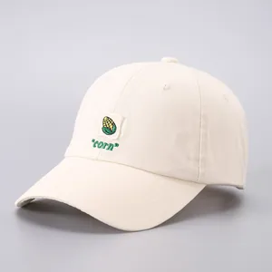 Minimalist Cotton Baseball Cap Casual Sunshade Adjustable Hat With Small Food Utility Patch Embroidery For Men Women Daily Outdoor