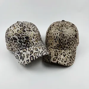 Mode Baseballkappe mit Leopardenmuster Vergoldetes Tiermuster Verstellbarer Sonnenhut für Herren Damen Outdoor Lässiger Hut