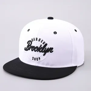 Unisex Hip Hop Snapback Hat Flat Brim Baseball Cap With Brooklyn Letter Embroidery Streetwear Sunshade Fashion Adjustable Cap