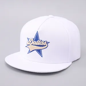 Mode Bestickt Flat Brim Baseballkappe Polyester Snapback Hut Für Herren Damen Streetwear Hip Hop Verstellbar Outdoor Sonnenschutz Hut
