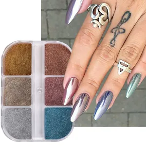 Metallic Mirror Chrome Nail Powder Multi Color Glitter For Nail Art Decoration Manicure High Gloss Shine DIY Salon Beauty