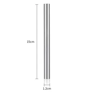 Cat eye nail magnet tool 15cm long with 1.2cm diameter polished silver metal finish