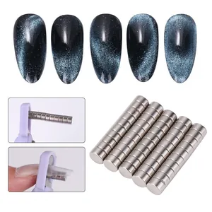 Strong Neodymium Nail Art Magnet For Cat Eye Effect And Nail Clipper Length Positioning Tool For Women Professional DIY