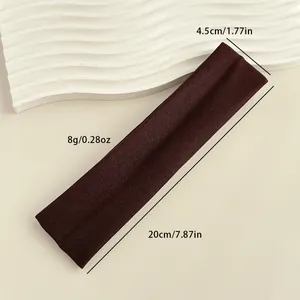 Dimensioni dettagliate della fascia elastica sportiva marrone scuro di 20cm per 4,5cm