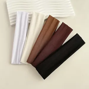 Fascia per Capelli in Maglia Minimalista Tinta Unita Alta Elasticità Donna Uomo Sport Yoga Corsa Traspirante Assorbente Sudore