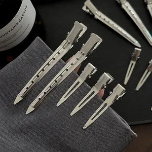 Professional Stainless Steel Hair Clips For Root Volumizing Duckbill Sectioning Clips Metal Styling Tool Salon Hairpins For Women
