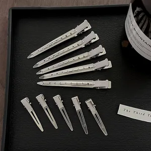10-piece professional hair clips set with stainless steel duckbill and positioning clips