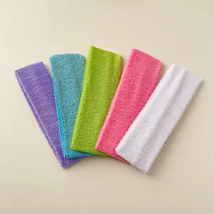 Sports Sweatband For Men Women Polyester Terry Cloth Headband For Yoga Basketball Fitness Face Washing Workout Hair Band