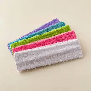 Five-color sports sweatband set in soft terry cloth for yoga and fitness training