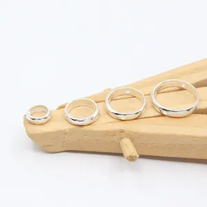 S925 sterling silver hollow round spacer rings for DIY jewelry bead making kits