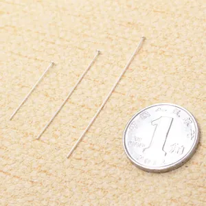 Set di tre chiodini a testa piatta in argento S925 per gioielli fai da te con moneta
