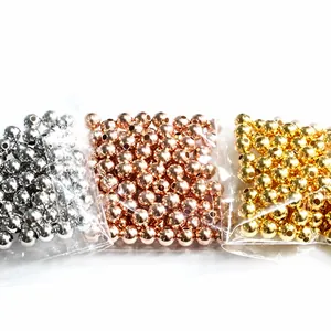 S925 sterling silver loose beads in silver, rose gold and gold finishes for DIY jewelry