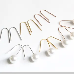 925 Sterlingsilber Ohrstecker-Stift U-Form Ohrhaken DIY Schmuckherstellung Minimalistische Ohrringe Erkenntnisse Galvanisiertes Zubehör