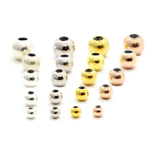 Polished S925 sterling silver slider beads with silicone insert in various sizes and colors