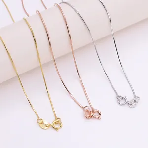 Cadenas de serpiente de plata esterlina S925 en acabados oro, oro rosa y plata