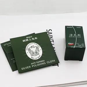Professional Jewelry Cleaning Polishing Cloth And Silver Gold Cleaner Liquid Solution For Sterling Silver Jewelry Maintenance Care