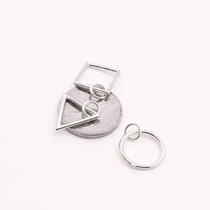 Polished S925 sterling silver geometric pendants for DIY jewelry making with coin size reference