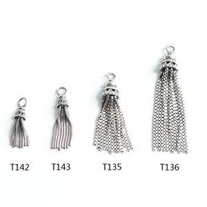 S925 sterling silver antique tassel pendants in four styles for DIY jewelry making