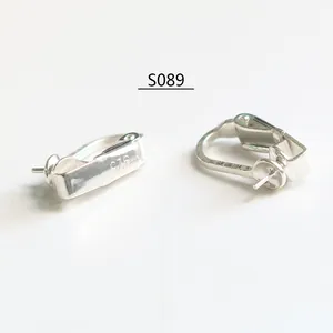 Handmade S925 sterling silver earring hooks with 925 hallmark for DIY jewelry making