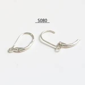 S925 sterling silver lever back ear hooks with 925 hallmarks for DIY earring making