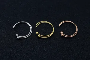 Ganci per orecchini a doppio strato in argento sterling S925 lucido, oro e argento