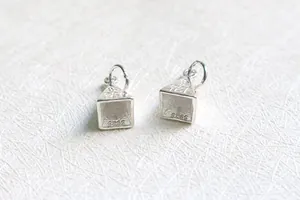 Macro shot of S925 sterling silver pyramid pendants for DIY jewelry making