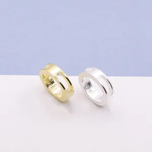 Ciondoli S925 in argento sterling satinato traforato in oro e argento per gioielli fai da te