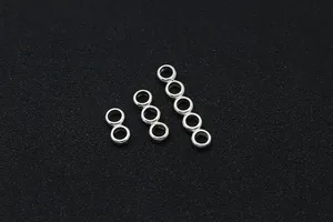 Detailed view of silver S925 multi-strand spacer beads for DIY jewelry making