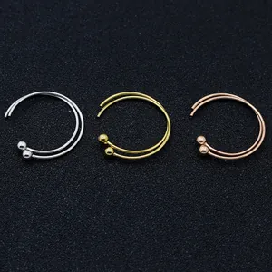 Tre paia di monachelle in argento S925 con palline in oro, argento e oro rosa